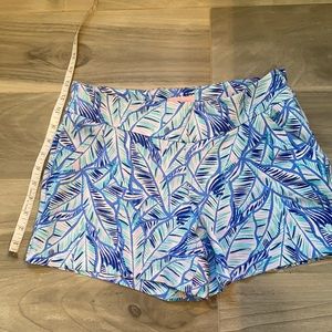 Lilly Pulitzer Tropical Leaf High Waist Shorts